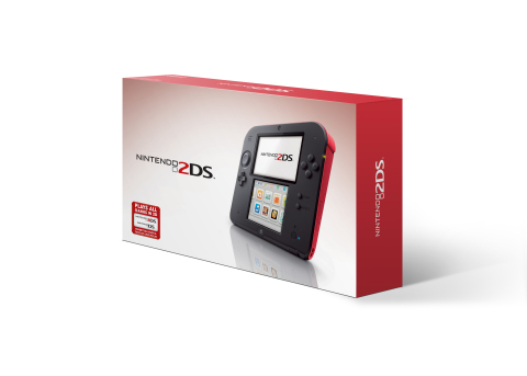 Nintendo 2DS will be available in Red or Blue at a suggested retail price of $129.99. (Photo: Business Wire)