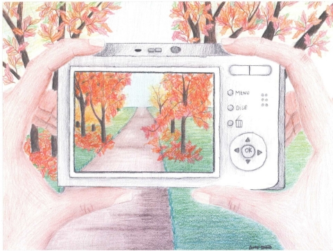 This drawing is one of the winning entries from the 2012 Draw Your Dreams Scholarship Contest open to Nebraska students in first to eighth grades. (Graphic: Business Wire)