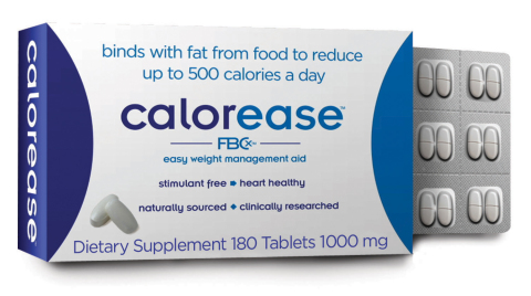 Calorease- 180 Tablet Pack (Photo: Business Wire) 