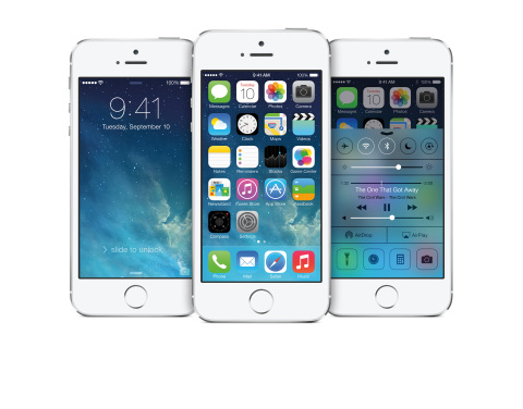 iOS 7 With Completely Redesigned User Interface & Great New Features Available September 18 (Photo: Business Wire)