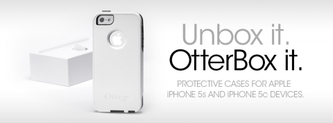 OtterBox protective cases available now for Apple iPhone 5s and coming soon for Apple iPhone 5c. (Graphic: OtterBox)