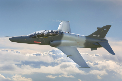 BAE Systems' Hawk T2 (AJT) powered by Rolls-Royce's Adour Mk951 engine. (Photo: BAE Systems, Inc.)