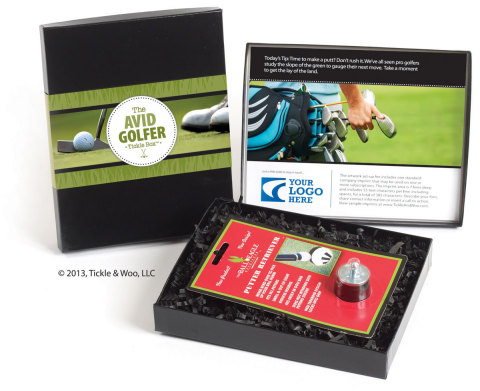 Tickle and woo B2B prospects and customers with the Avid Golfer Tickle Box Subscription. Match your recipients' interests with many available themes for creative, consistent sales support. (Photo: Business Wire)