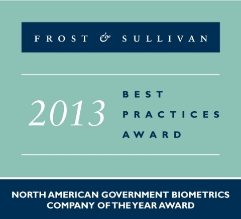Frost & Sullivan evaluated MorphoTrust and key competitors based on growth strategy excellence, product and technology innovation, leadership in customer value and leadership in market penetration. Among the judging criteria, MorphoTrust's solutions and services stood out as the clear leader in government biometrics. (Graphic: Business Wire) 
