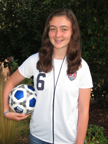 Ava James is one of a growing number of girls who have gotten a concussion playing sports - in her case, soccer. She was evaluated by pediatric neurologist Paul Fisher, MD, at Stanford's Lucile Packard Children's Hospital. (Photo: Business Wire)