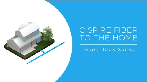C Spire is offering 1 Gbps ultra high speed Internet access as part of its next generation Fiber to the Home service. (Graphic: Business Wire)