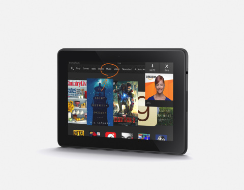 The Mayday button on the new Kindle Fire HDX. (Photo: Business Wire)