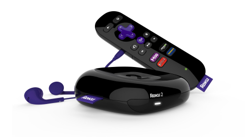 The Roku 2 streaming player provides more ways to enjoy entertainment including a remote with built-in headphone jack for private listening and dual-band wireless for better Internet connectivity at $79.99 (U.S.). (Photo: Business Wire)