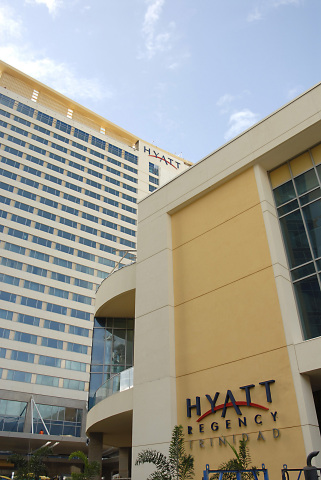 Exterior of Hyatt Regency Trinidad in downtown Port of Spain (Photo: Business Wire)