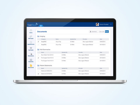 Patients using the CareCloud Community portal can conveniently sync their clinical and financial doc ... 