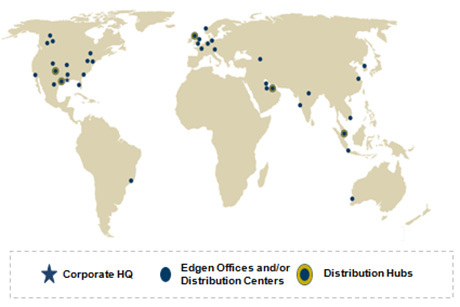 Edgen Group Global Distribution Network (Graphic: Business Wire)