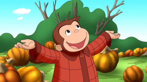 CURIOUS GEORGE: A Halloween Boo Fest, a new one-hour special, premieres Monday, October 28 on PBS KIDS. Image credit: CG: ® & © 2013 Universal Studios and/or HMH. All Rights Reserved. FOR PROMOTIONAL USE ONLY.