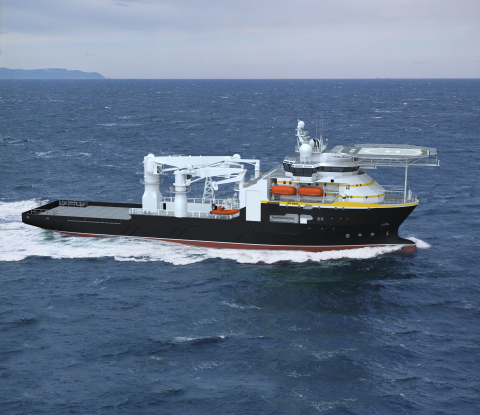 Oceaneering International, Inc. has selected BAE Systems to build a subsea support vessel for offshore drilling. (Graphic: Oceaneering International)