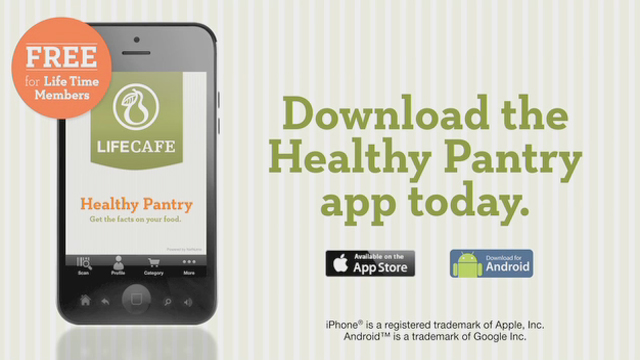 Download the LifeCafe Healthy Pantry app today. The new app, available for iPhone and Android, helps you spot artificial ingredients and common allergens in many packaged foods and beverages by simply scanning a food item's barcode to see specific information about its ingredients.