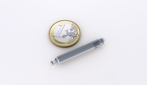 The Nanostim(TM) leadless pacemaker is less than 10 percent the size of a conventional pacemaker (Ph ... 