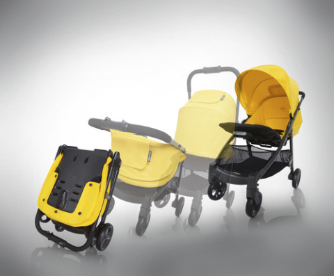 The armadillo stroller from Mamas & Papas features an easy, one-handed fold. (Photo: Business Wire)