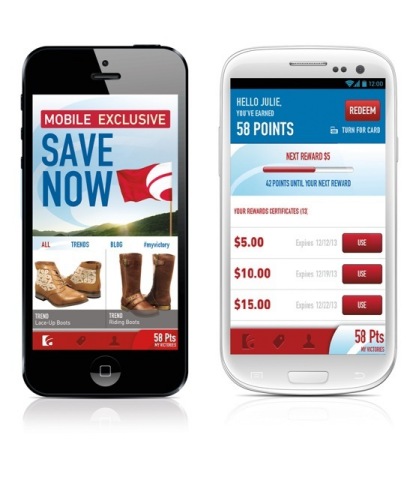 Famous Footwear has launched a free smartphone app that gives shoppers instant access to the savings they earn through the company's rewards program. Customers receive 15 bonus points for downloading it and other exclusive offers. (Photo: Business Wire)