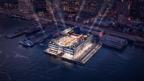 Rooftop of the future Pier 17 building (Photo: Business Wire)