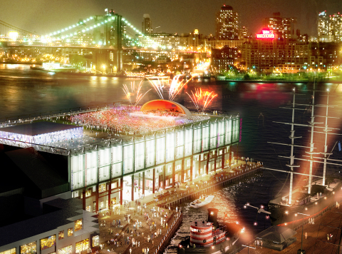 Rooftop at Night at the future Pier 17 building (Photo: Business Wire)