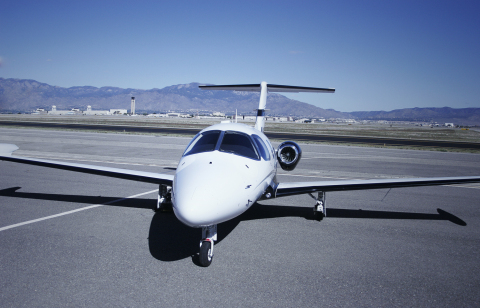 DURABLE, LIGHTWEIGHT WINDSHIELDS by PPG Industries' (NYSE:PPG) aerospace transparencies group on the Eclipse 550 jet are glass-faced acrylic to afford excellent optics and aesthetics. (Photo Courtesy Eclipse Aerospace)