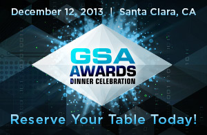 GSA Awards Dinner Celebration will take place on Dec. 12th in Santa Clara. (Graphic: Business Wire)