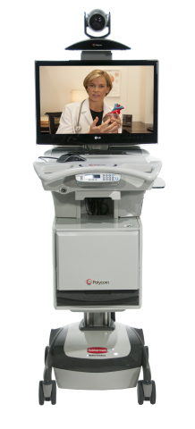 Polycom RealPresence Practitioner Cart helps healthcare professionals bring expert care to patients from a distance. (Photo: Business Wire)