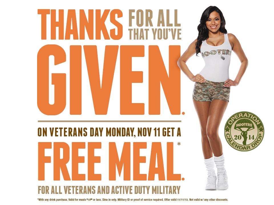 Here's where veterans can get free or discounted meals and deals