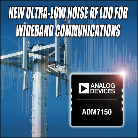 New Ultra-Low Noise RF LDO for Wideband Communications (Graphic: Business Wire)