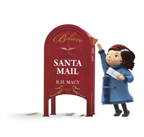 Macy's Believe Santa Mail letterbox and Virginia (Graphic: Business Wire)