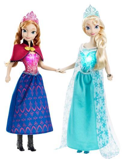 frozen and anna dolls