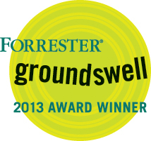 Analog Devices' EngineerZone(R) online technical support community was presented with the 2013 Forrester Groundswell Award in the category of Business-to-Business: Social Relationship. (Graphic: Business Wire)