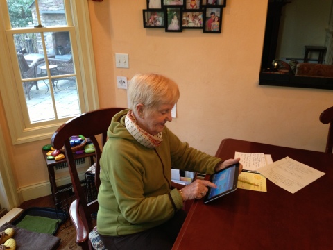 86 year old Audrey recovers with HRS tablet (Photo: Business Wire)