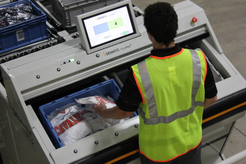 A new goods-to-the-picker order fulfillment system can help retailers pick, pack and ship store orders quickly and effectively from the distribution center. The system delivers items to an operator in a configuration that allows for high rate and accurate order assembly. (Photo: Business Wire)