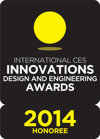 Today the Logitech Wireless All-in-One Keyboard TK820, Logitech G602 Wireless Gaming Mouse and Logitech G430 Surround Sound Gaming Headset have been named International CES Innovations 2014 Design and Engineering Awards Honorees. (Graphic: Business Wire)