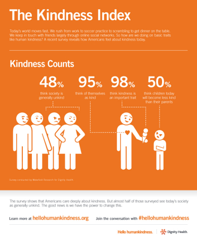 Americans care deeply about kindness, but don't see it much in society. (Graphic: Business Wire