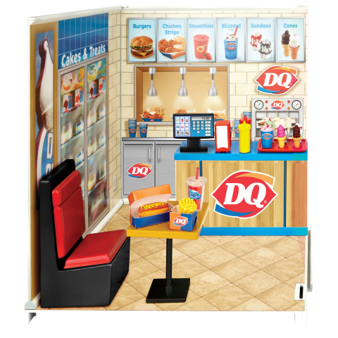 JAKKS Pacific, Inc. (Nasdaq: JAKK) will launch miWorld™ miniature replica stores featuring CLAIRE’S®, DAIRY QUEEN®, OPI®,SPRINKLES CUPCAKES™ and SWEET FACTORY® at Walmart stores nationwide in December. The miWorld™ DreamPlay app enhances the at-home play experience on all core miWorld™ playsets and will be available in the iTunes® app store in December. (Photo: Business Wire)
