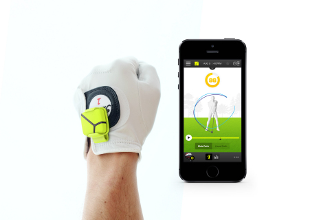 Zepp Golf is a training system (motion sensor + glove mount + mobile app) that helps you analyze and improve your golf swing using 3D motion capture data. (Photo: Business Wire)