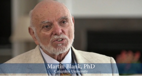Martin Blank, PhD, Columbia University, expert in DNA effects from electromagnetic fields to address NY Open Center audience. (Photo: Business Wire)