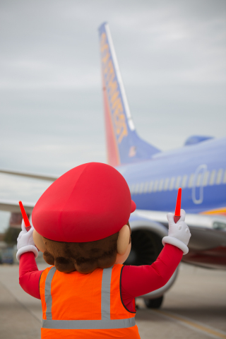 Mario himself will be at Dallas Love Field waiting to greet a Southwest Airlines flight full of lucky Customers with a very special surprise for the holidays. (Photo: Business Wire)