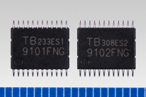 Toshiba: "TB9101FNG" and "TB9102FNG", small sized brushed DC motor drivers for automotive applications. (Photo: Business Wire)