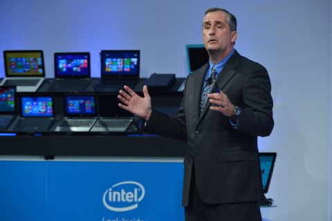 Pictured: Intel CEO Brian Krzanich, tells investors at Intel's annual investor meeting on Nov. 21, "if it computes, it does it best with Intel." The meeting was held at Intel's headquarters in Santa Clara, Calif. (Photo: Business Wire)