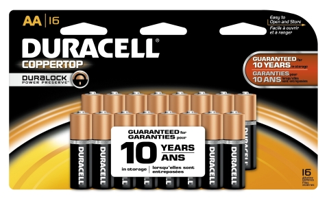 Duracell CopperTop AA 16 pack (Graphic: Business Wire)