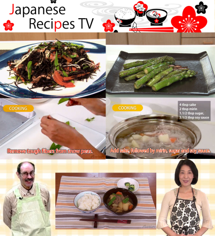 Image pictures of "Japanese Recipes TV". (Graphic: Business Wire)