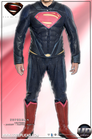 Superman fans can feel the power and heroism of the Man of Steel every single day with UD Replicas' MAN OF STEEL leather suits, now available for sale at www.udreplicas.com. Sales are limited to an edition size of just 750, and are scheduled to end Dec. 14, with delivery set for the first quarter of 2014. (Graphic: Business Wire)