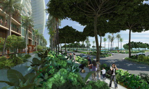 Ward Village Beachfront Streetscape (Photo: Business Wire)