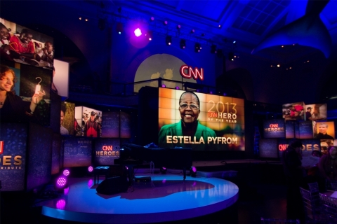 4K Video Wall for CNN Heroes (Photo: Business Wire)