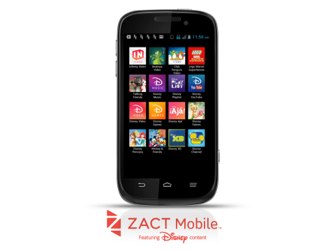 Zact's ZTE Awe is full of Disney content and a family friendly price for the holidays. (Photo: Business Wire)
