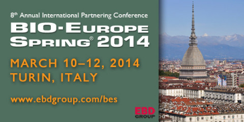 BIO-Europe Spring® 2014 conference will be held March 10–12, 2014 in Turin, Italy. (Graphic: Business Wire) 