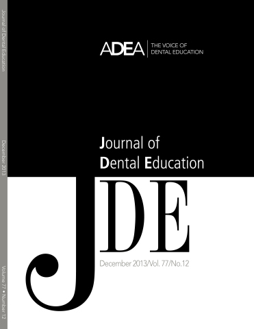 ADEA Journal of Dental Education - December 2013 (Graphic: Business Wire)