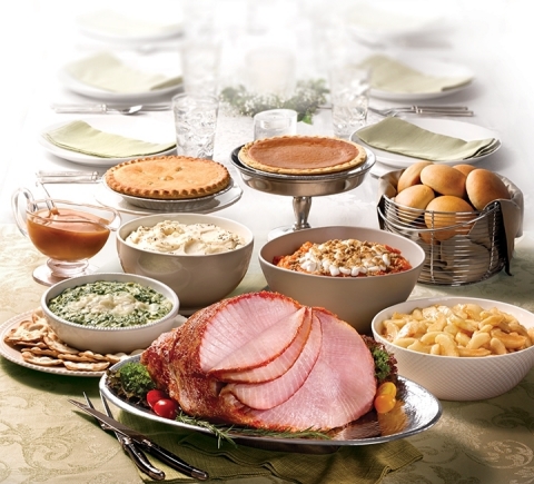 This Christmas, Boston Market is offering a complete spiral sliced ham holiday meal that feeds 12 people for only $99.99. (Photo: Business Wire)